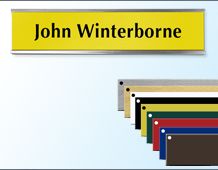 Door Nameplate and Holder (large) 254mm x 51mm