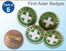 First Aider Badges (pack of 5)