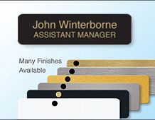 Executive panel badge 68x19mm personalised with 2 lines